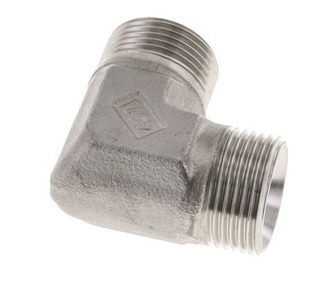 90 Grad abgewinkeltes Fitting G1'' Hochdruck-Edelstahl 60° Konus 225bar (3161.25psi) Hydraulisch