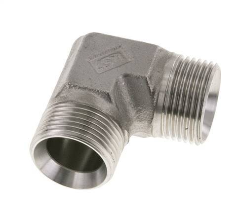 90 Grad abgewinkeltes Fitting G1'' Hochdruck-Edelstahl 60° Konus 225bar (3161.25psi) Hydraulisch