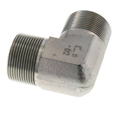 90 Grad abgewinkeltes Fitting G1 1/2'' Hochdruck-Stahl 60° Konus 190bar (2669.5psi) Hydraulisch