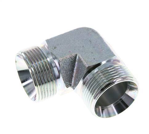90 Grad abgewinkeltes Fitting G1 1/4'' Hochdruckstahl 60° Konus 190bar (2669.5psi) Hydraulik