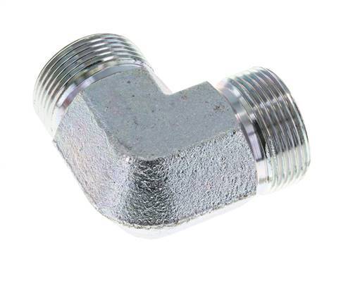 90 Grad abgewinkeltes Fitting G1 1/4'' Hochdruckstahl 60° Konus 190bar (2669.5psi) Hydraulik