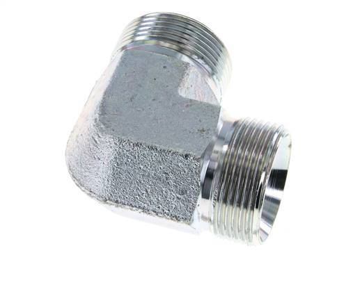 90 Grad abgewinkeltes Fitting G1 1/4'' Hochdruckstahl 60° Konus 190bar (2669.5psi) Hydraulik