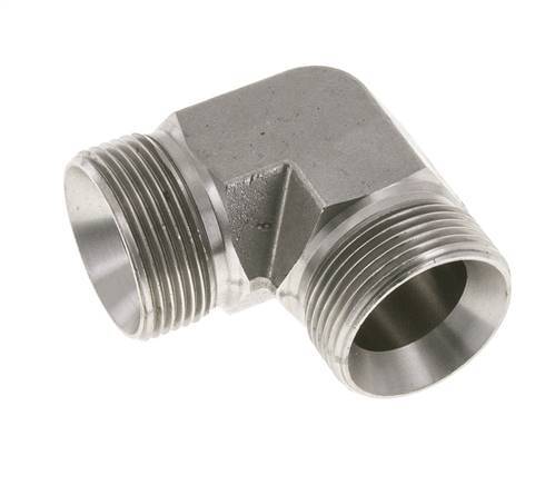 90 Grad abgewinkeltes Fitting G1 1/4'' Hochdruck-Edelstahl 60° Konus 190bar (2669.5psi) Hydraulisch