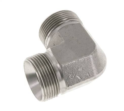 90 Grad abgewinkeltes Fitting G1 1/4'' Hochdruck-Edelstahl 60° Konus 190bar (2669.5psi) Hydraulisch