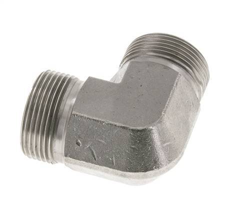 90 Grad abgewinkeltes Fitting G1 1/4'' Hochdruck-Edelstahl 60° Konus 190bar (2669.5psi) Hydraulisch
