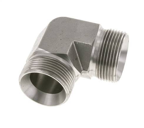 90 Grad abgewinkeltes Fitting G1 1/4'' Hochdruck-Edelstahl 60° Konus 190bar (2669.5psi) Hydraulisch