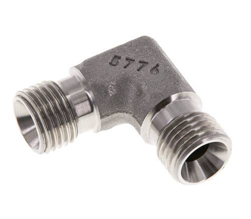 90 Grad abgewinkeltes Fitting G1/4'' Hochdruck-Edelstahl 60° Konus 350bar (4917.5psi) Hydraulisch