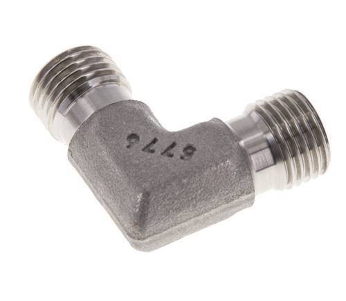 90 Grad abgewinkeltes Fitting G1/4'' Hochdruck-Edelstahl 60° Konus 350bar (4917.5psi) Hydraulisch