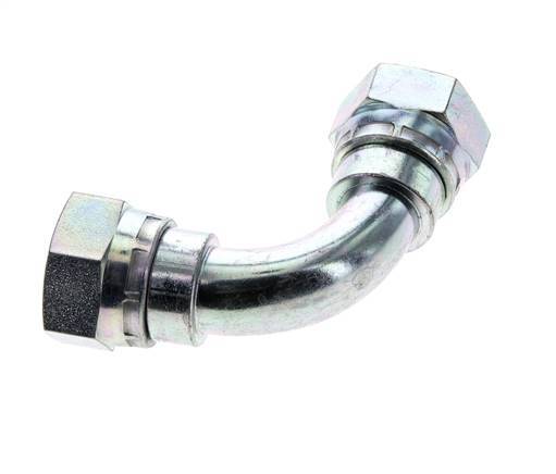 90deg Angled Fitting G3/4'' Female High Pressure Steel 60° Cone 175bar (2458.75psi) Hydraulic