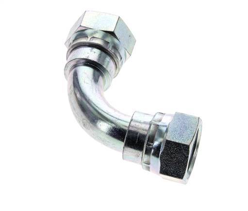 90deg Angled Fitting G3/4'' Female High Pressure Steel 60° Cone 175bar (2458.75psi) Hydraulic