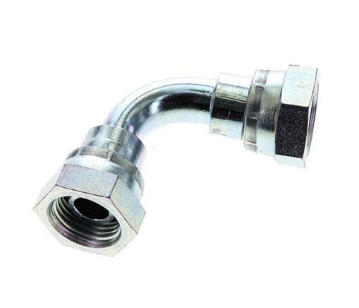 90 Grad abgewinkeltes Anschlussstück G1/2'' Innengewinde Hochdruck Stahl 60° Konus 300bar (4215.0psi) Hydraulisch