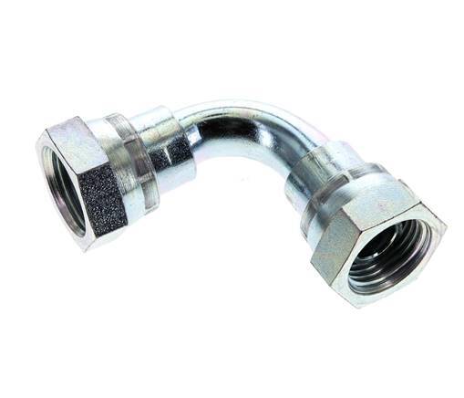 90 Grad abgewinkeltes Anschlussstück G1/2'' Innengewinde Hochdruck Stahl 60° Konus 300bar (4215.0psi) Hydraulisch