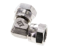 90deg Angled Fitting G3/8'' Female High Pressure Stainless Steel 60° Cone 425bar (5971.25psi) Hydraulic