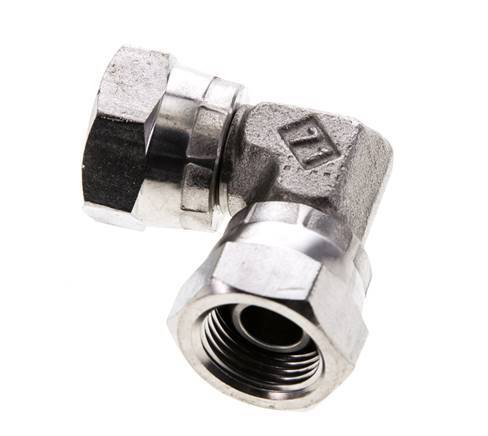 90 Grad abgewinkelte Verschraubung G3/8'' Innengewinde Hochdruck Edelstahl 60° Konus 425bar (5971.25psi) Hydraulik