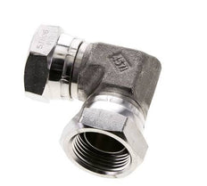 90 Grad abgewinkeltes Fitting G1'' Innengewinde Hochdruck Edelstahl 60° Konus 150bar (2107.5psi) Hydraulisch