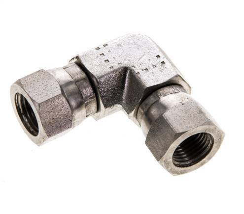 90 Grad abgewinkelte Verschraubung G1/8'' Innengewinde Hochdruck Edelstahl 60° Konus 575bar (8078.75psi) Hydraulisch