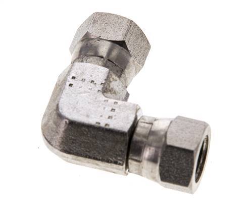90 Grad abgewinkelte Verschraubung G1/8'' Innengewinde Hochdruck Edelstahl 60° Konus 575bar (8078.75psi) Hydraulisch