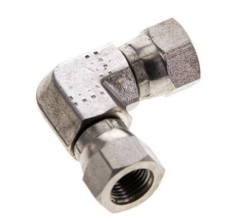 90 Grad abgewinkelte Verschraubung G1/8'' Innengewinde Hochdruck Edelstahl 60° Konus 575bar (8078.75psi) Hydraulisch