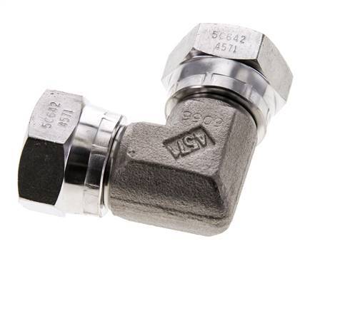 90 Grad abgewinkeltes Anschlussstück G3/4'' Innengewinde Hochdruck-Edelstahl 60° Konus 175bar (2458.75psi) Hydraulisch