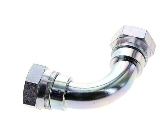 90deg Angled Fitting G1'' Female High Pressure Steel 60° Cone 150bar (2107.5psi) Hydraulic