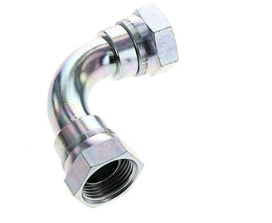 90 Grad abgewinkeltes Fitting G1'' Innengewinde Hochdruckstahl 60° Konus 150bar (2107.5psi) Hydraulisch