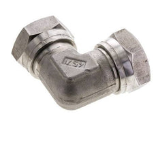 90 Grad Winkelverschraubung G1 1/4'' Innengewinde Hochdruck Edelstahl 60° Konus 150bar (2107.5psi) Hydraulisch