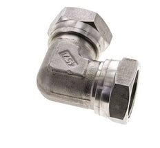90 Grad Winkelverschraubung G1 1/4'' Innengewinde Hochdruck Edelstahl 60° Konus 150bar (2107.5psi) Hydraulisch