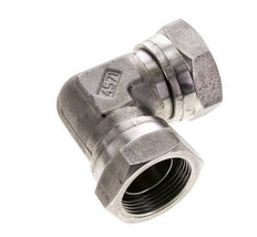90 Grad Winkelverschraubung G1 1/4'' Innengewinde Hochdruck Edelstahl 60° Konus 150bar (2107.5psi) Hydraulisch