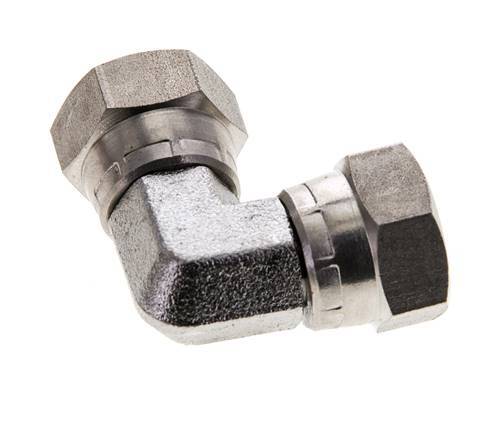 90deg Angled Fitting G1/4'' Female High Pressure Stainless Steel 60° Cone 575bar (8078.75psi) Hydraulic