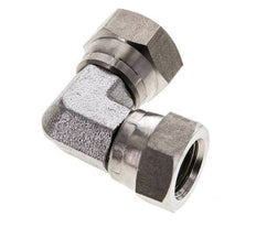 90 Grad abgewinkeltes Anschlussstück G1/4'' Innengewinde Hochdruck-Edelstahl 60° Konus 575bar (8078.75psi) Hydraulisch