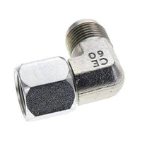 90deg JIC Angled Fitting UNF 7/8''-14 Male x Female Steel 210bar (2950.5psi)