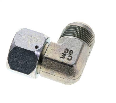 90 Grad JIC-Winkelverschraubung UN 1-5/16''-12 Außengewinde x Innengewinde Stahl 170bar (2388.5psi)