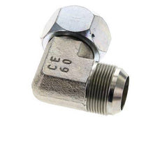 90Grad JIC-Winkelverschraubung UN 1-5/8''-12 Außengewinde x Innengewinde Stahl 140bar (1967.0psi)