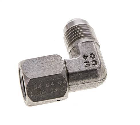 90 Grad JIC-Winkelfitting UNF 9/16''-18 Außengewinde x Innengewinde Edelstahl 275 bar (3863,75 psi)