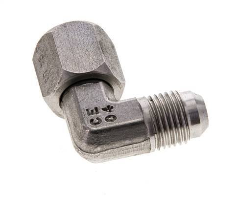 90deg JIC Angled Fitting UNF 9/16''-18 Male x Female Stainless Steel 275bar (3863.75psi)