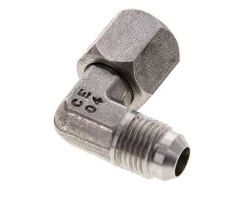 90deg JIC Angled Fitting UNF 9/16''-18 Male x Female Stainless Steel 275bar (3863.75psi)