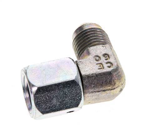 90 Grad JIC-Winkelfitting UNF 1/2''-20 Außengewinde x Innengewinde Stahl 275 bar (3863,75 psi)