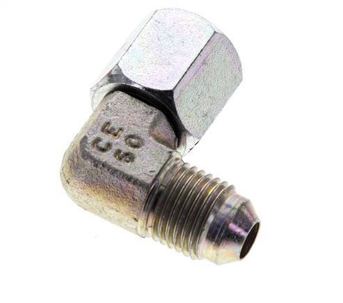 90 Grad JIC-Winkelfitting UNF 1/2''-20 Außengewinde x Innengewinde Stahl 275 bar (3863,75 psi)