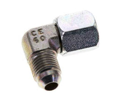 90 Grad JIC-Winkelfitting UNF 1/2''-20 Außengewinde x Innengewinde Stahl 275 bar (3863,75 psi)