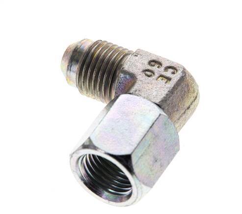 90 Grad JIC-Winkelfitting UNF 1/2''-20 Außengewinde x Innengewinde Stahl 275 bar (3863,75 psi)