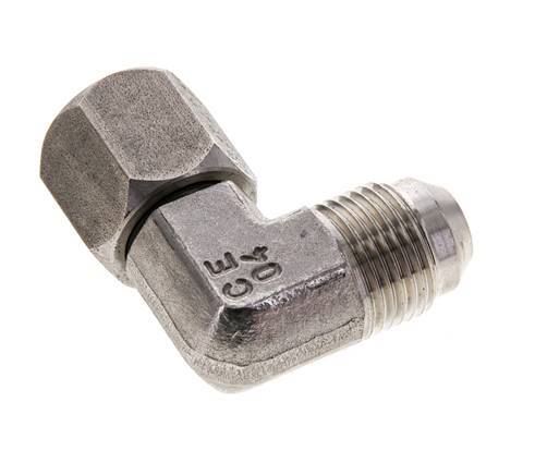 90 Grad JIC-Winkelfitting UNF 3/4''-16 Außengewinde x Innengewinde Edelstahl 275 bar (3863,75 psi)