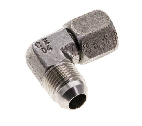 90 Grad JIC-Winkelfitting UNF 3/4''-16 Außengewinde x Innengewinde Edelstahl 275 bar (3863,75 psi)