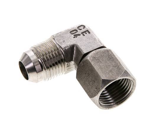 90 Grad JIC-Winkelfitting UNF 3/4''-16 Außengewinde x Innengewinde Edelstahl 275 bar (3863,75 psi)