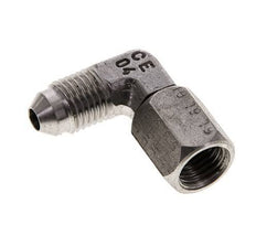 90 Grad JIC-Winkelfitting UNF 7/16''-20 Außengewinde x Innengewinde Edelstahl 310bar (4355,5psi)