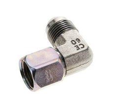 90Grad JIC-Winkelverschraubung UNF 3/4''-16 Außengewinde x Innengewinde Stahl 275bar (3863.75psi)