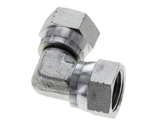 90Grad JIC-Winkelverschraubung UNF 7/8''-14 Stahl 210bar (2950.5psi)