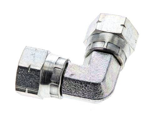 90deg JIC Angled Fitting UNF 9/16''-18 Steel 275bar (3863.75psi)