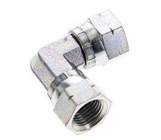 90Grad JIC-Winkelverschraubung UNF 9/16''-18 Stahl 275bar (3863.75psi)