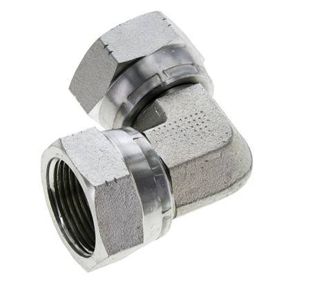 90deg JIC Angled Fitting UN 1-5/16''-12 Steel 170bar (2388.5psi)