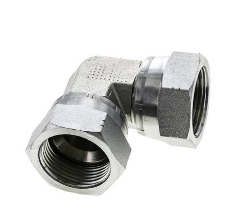 90Grad JIC-Winkelverschraubung UN 1-5/16''-12 Stahl 170bar (2388.5psi)